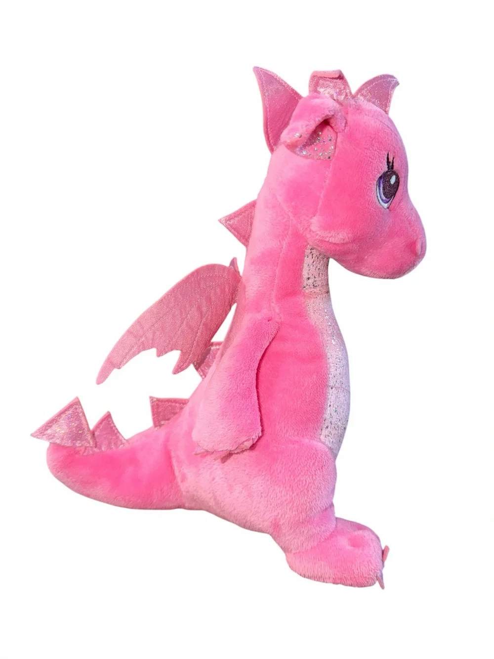 Aurora Sparkle Tales 12.5” Pink Plush Dahlia Dragon Stuffed Animal